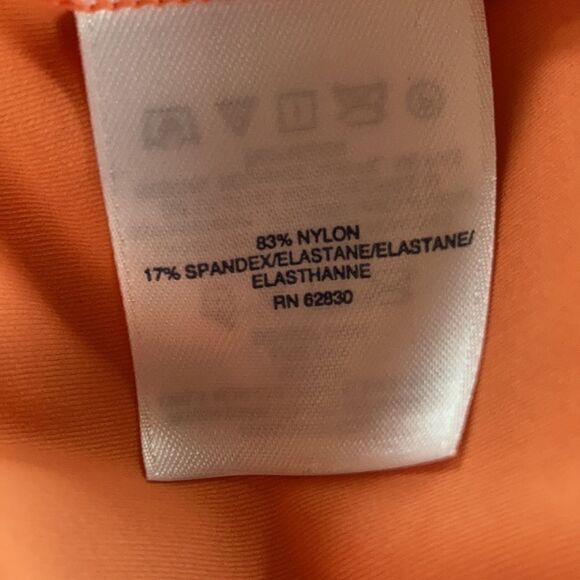 Land’s End Coverup short sleeve Zip Tangerine Peach Fuzz multi pockets dress S - Picture 12 of 13